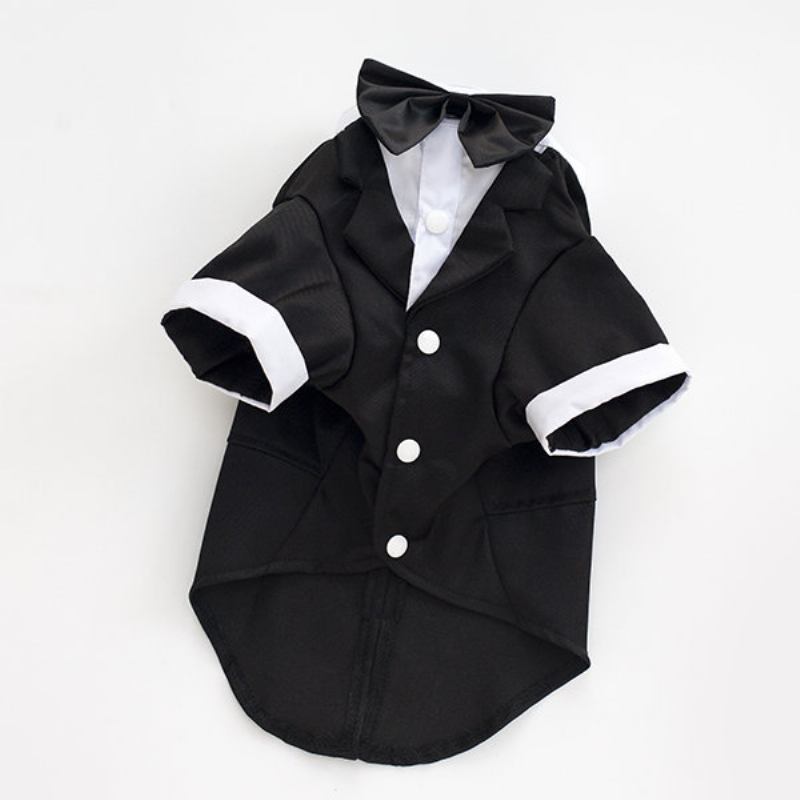 Ρούχα Για Κουτάβι Gentleman Mounted Teddy Pet Clothes Μικρή Στολή Για Σκύλο Μπλουζάκια Για Κατοικίδια