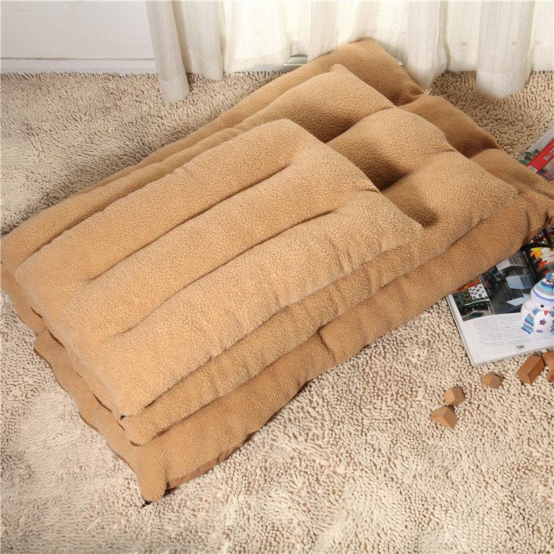 Shearling Velvet Suede Sleeping Pet Cushion Mat Χειμερινό Ζεστό Κρεβάτι Για Μεγάλα Σκυλιά