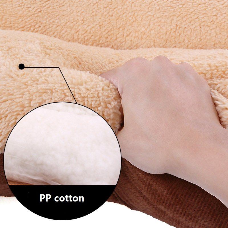 Shearling Velvet Suede Sleeping Pet Cushion Mat Χειμερινό Ζεστό Κρεβάτι Για Μεγάλα Σκυλιά