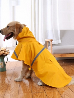 Sm Dog Raincoat Leisure Αδιάβροχο Ελαφρύ Ανακλαστικό Μπουφάν Βροχής Με Κουκούλα Για Μικρά Μεσαία Μεγάλα Σκυλιά