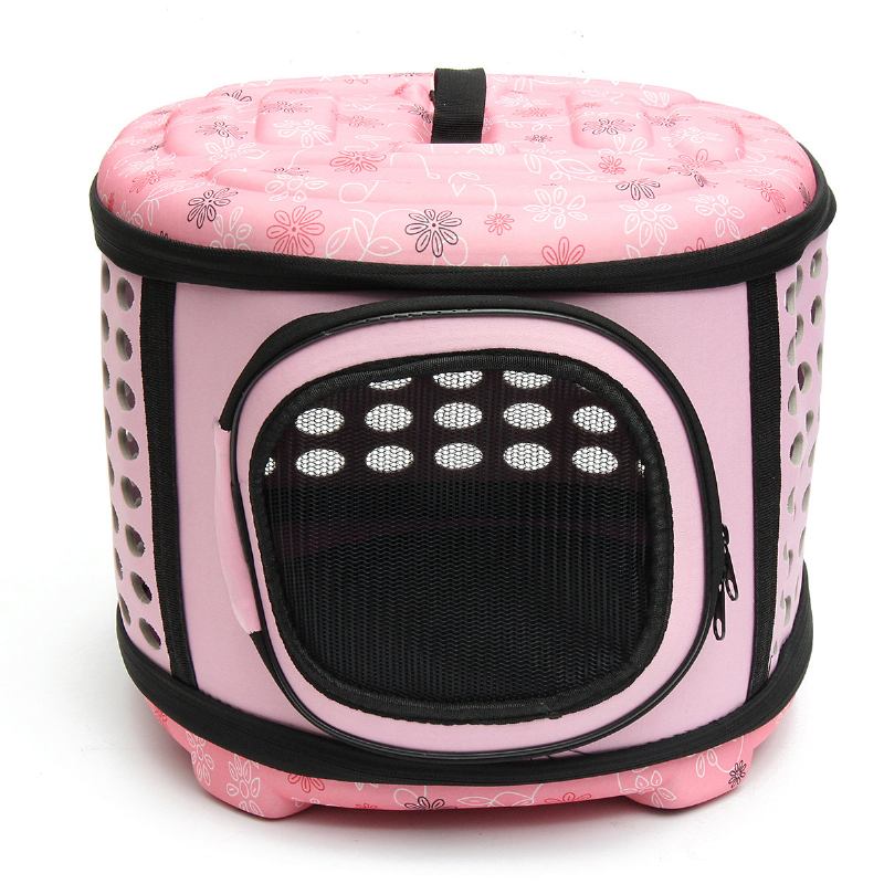 Small Pet Dog Cat Puppy Kitten Carrier Φορητό Κλουβί Μεταφοράς Κιβωτίων 3 Επιλογών Χρωμάτων