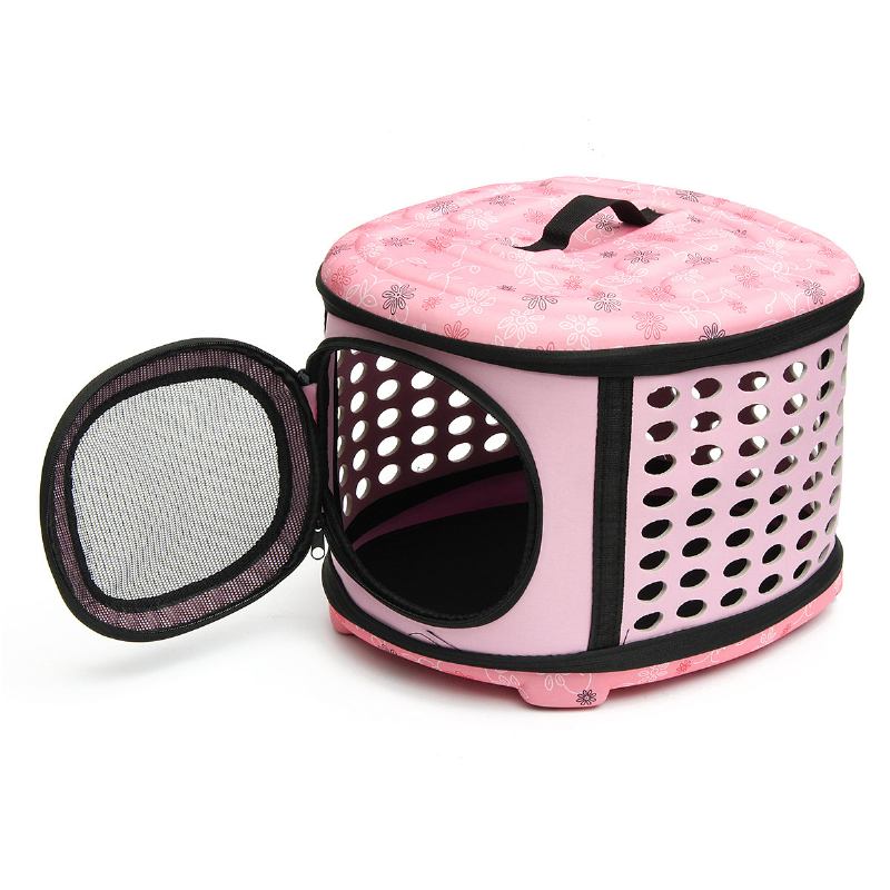 Small Pet Dog Cat Puppy Kitten Carrier Φορητό Κλουβί Μεταφοράς Κιβωτίων 3 Επιλογών Χρωμάτων