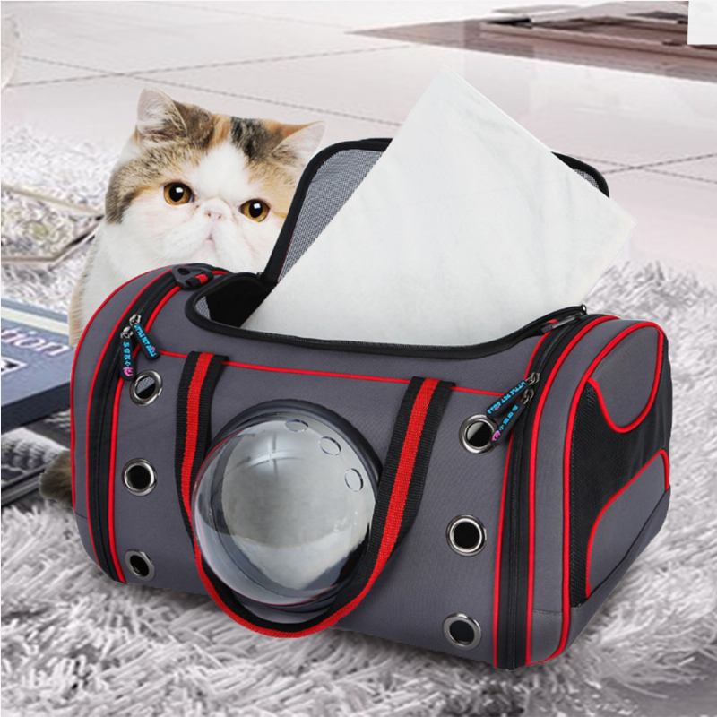 Space Pet Bag Portable One Shoulder Messenger Αναπνεύσιμος Φορέας Σακιδίου Πλάτης Για Γάτα Pet Dog Διαφανές Κλουβί Ταξιδιού Για Κουτάβι