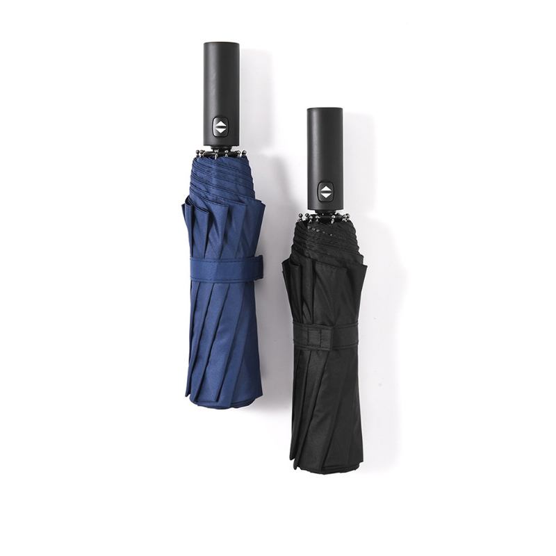 Automatic Umbrella 10 Ribs For Rain And Sunny Day Super Αδιάβροχη Αντιανεμική Πτυσσόμενη Ομπρέλα Για Δύο Άτομα