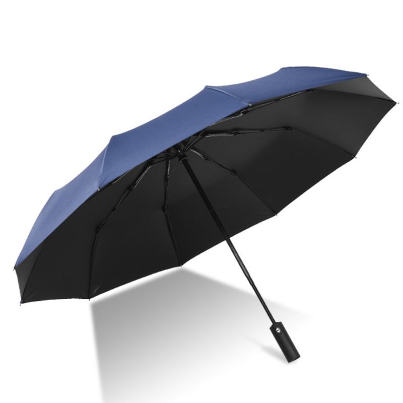 Automatic Umbrella 10 Ribs For Rain And Sunny Day Super Αδιάβροχη Αντιανεμική Πτυσσόμενη Ομπρέλα Για Δύο Άτομα