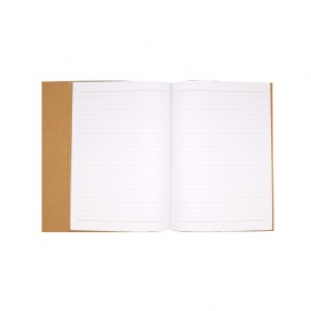 Απλό Εξώφυλλο Kraft Exercise Book Students Scribbling Pad Uncoated Woodfree Paper 40&60 Pages A5&b5 Notebook