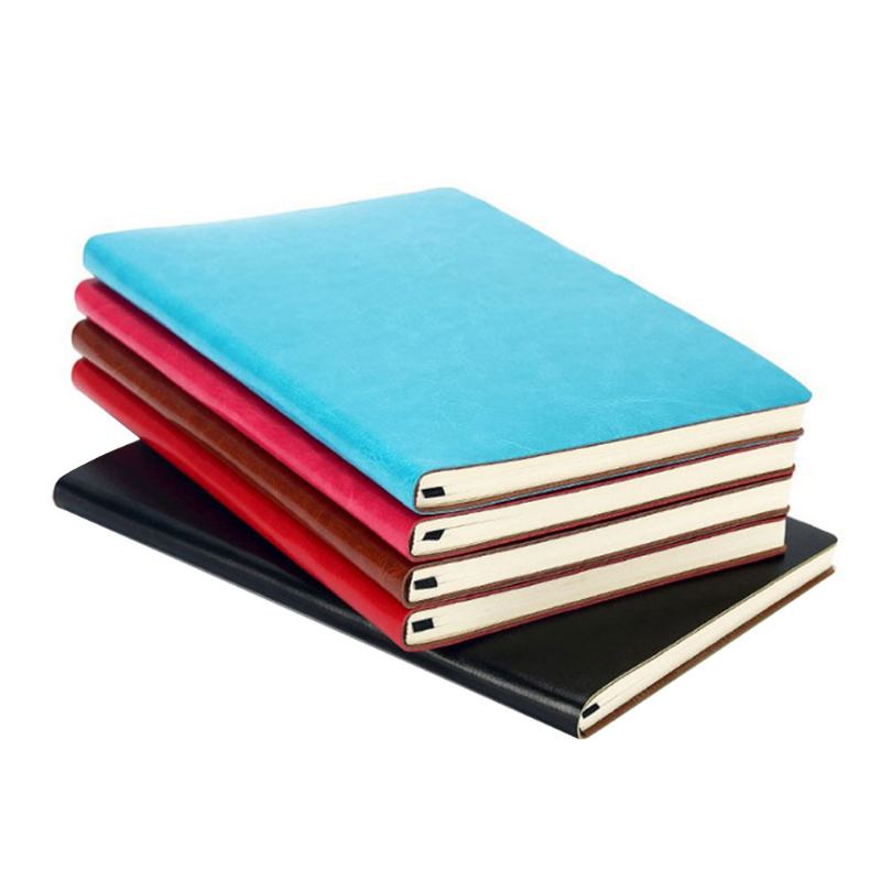 Classical Pu Leather A5 Notebook Journal Diary Uncoated Woodfree Paper Schedule Planner Memo Organizer 200 Σελίδες