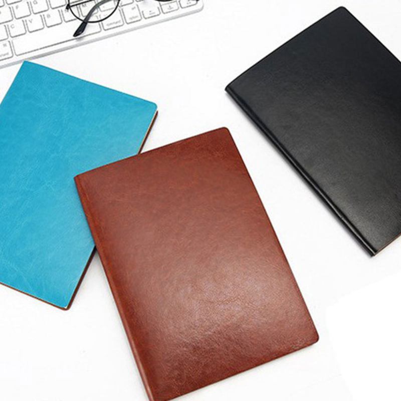 Classical Pu Leather A5 Notebook Journal Diary Uncoated Woodfree Paper Schedule Planner Memo Organizer 200 Σελίδες