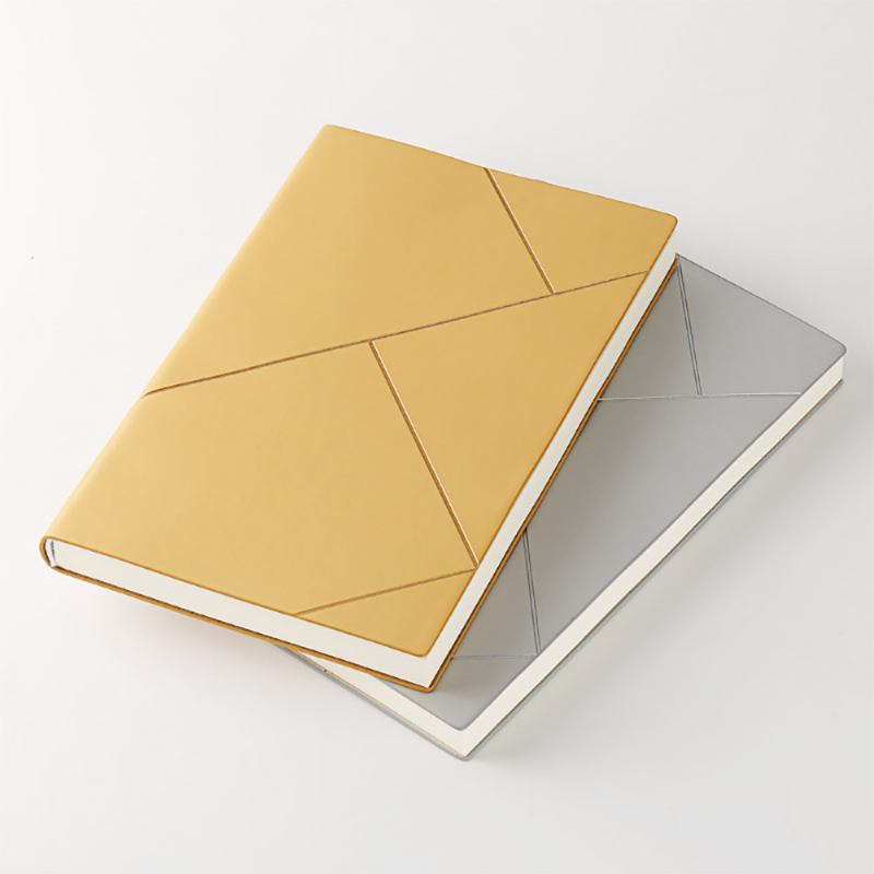 Fashion Geometric Soft Pu Leather A5 Notebook Journal Diary Uncoated Wood-free Paper Schedule Planner Memo Organizer