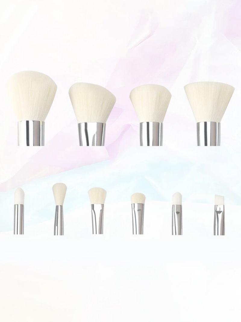 10 Τμχ Crystal Brushes Makeup Set Flat Brush Lip Concealer Facial Beauty Tools