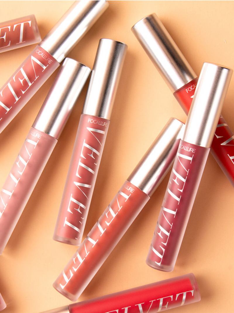 10 Χρώματα Velvet Matte Lip Glaze Αδιάβροχο Χωρίς Σημάδια Lip Gloss Cosmetic