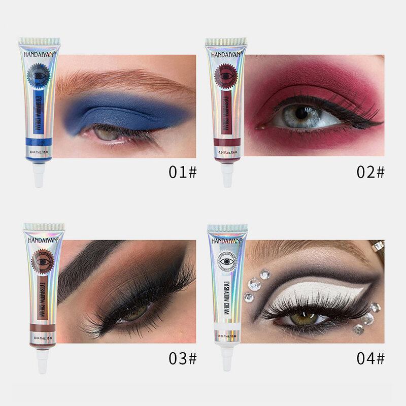 12 Χρώματα Matte Eyeshadow Cream Φορητή Αδιάβροχη Που Διαρκεί Χωρίς Ξεθωριασμένο Μακιγιάζ Ματιών