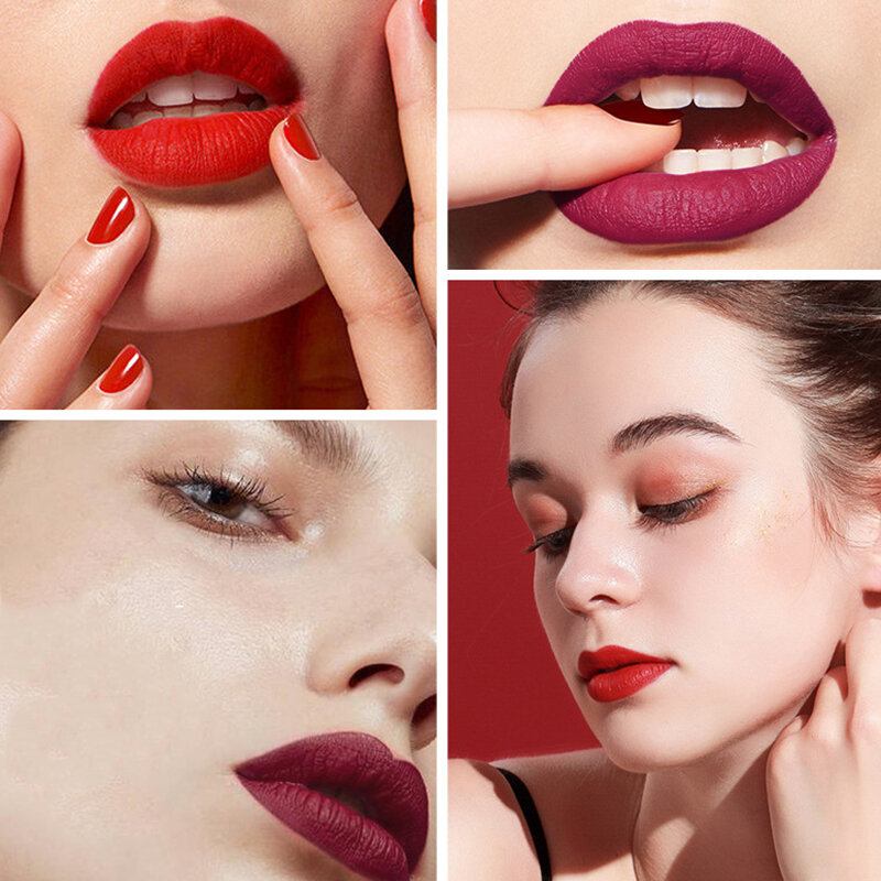 12 Χρώματα Matte Lipstick Nude Ενυδατικό Αντικολλητικό Κύπελλο Μη Ξεθωριασμένο Μακιγιάζ Χειλιών Που Διαρκεί