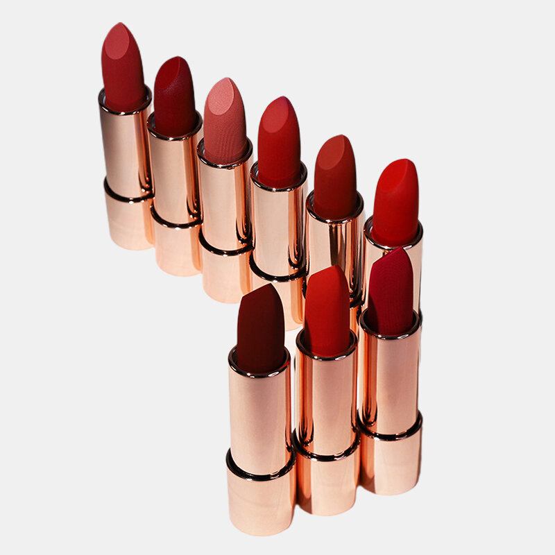 12 Χρώματα Matte Lipstick Nude Ενυδατικό Αντικολλητικό Κύπελλο Μη Ξεθωριασμένο Μακιγιάζ Χειλιών Που Διαρκεί