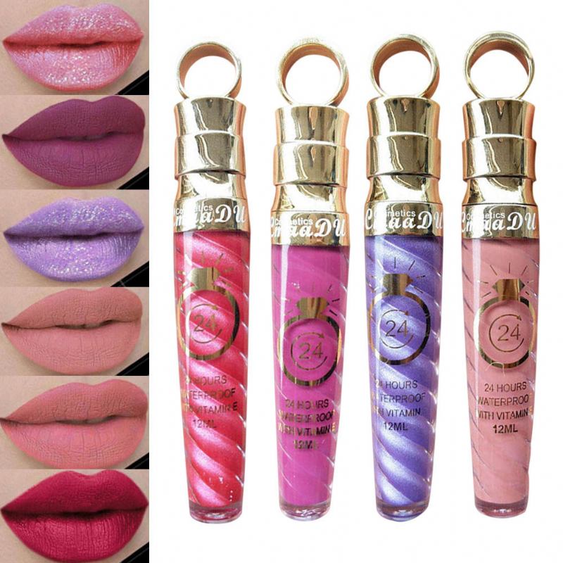 12ml Liquid Lipstick Sexy Shimmer Lip Gloss Velvet Matte Metallic Αδιάβροχη Χρωστική Ουσία Που Διαρκεί