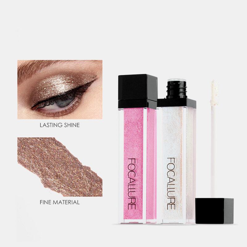 14 Χρώματα Liquid Eyeshadow Sequins Earth Color Shimmer Brighten Makeup Αδιάβροχη Σκιά Ματιών