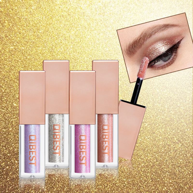 15 Χρώματα Diamond Pearlescent Liquid Eyeshadow Shine Colorful High Light Μακιγιάζ Ματιών