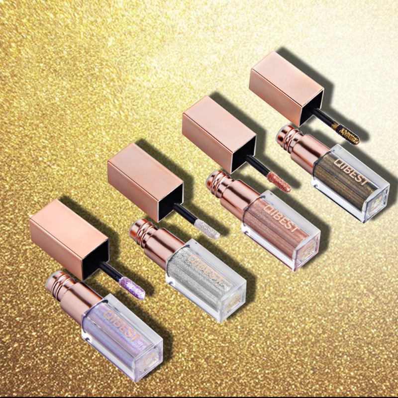 15 Χρώματα Diamond Pearlescent Liquid Eyeshadow Shine Colorful High Light Μακιγιάζ Ματιών