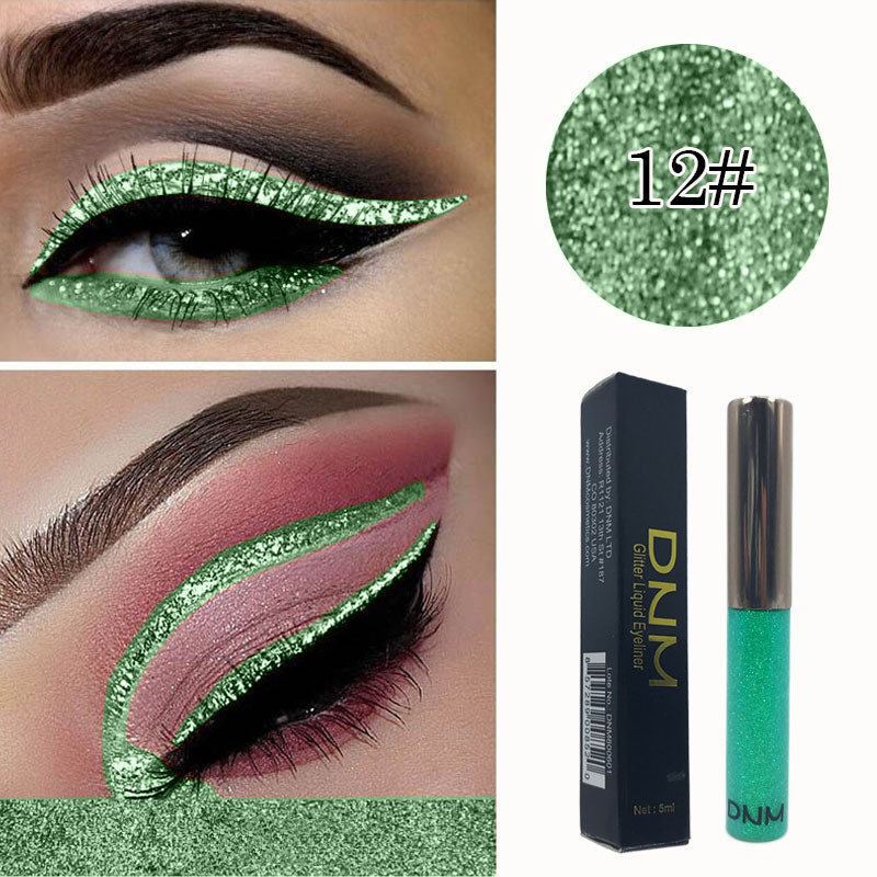 16 Χρώματα Γυαλιστερό Pearlescent Liquid Eyeliner Pen Metal Sequins Diamond Pen Eye Makeup