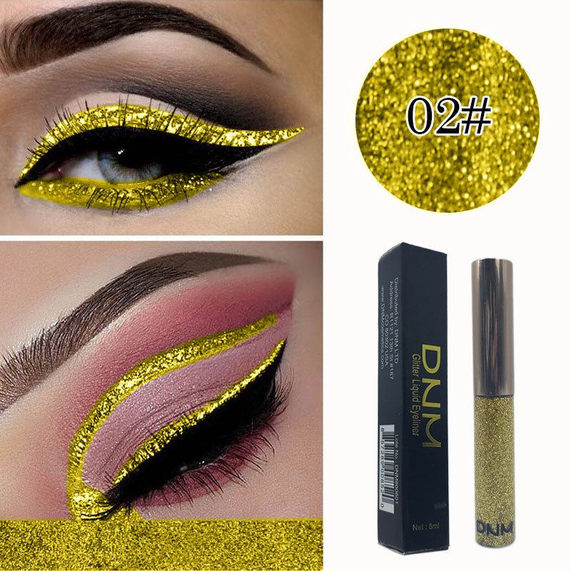 16 Χρώματα Γυαλιστερό Pearlescent Liquid Eyeliner Pen Metal Sequins Diamond Pen Eye Makeup