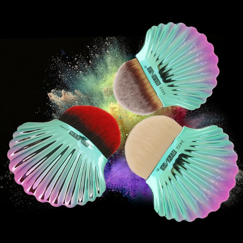 1pc Big Shell Powder Brush Foundation Makeup Brushes Γυναικεία Καλλυντικά Εργαλεία