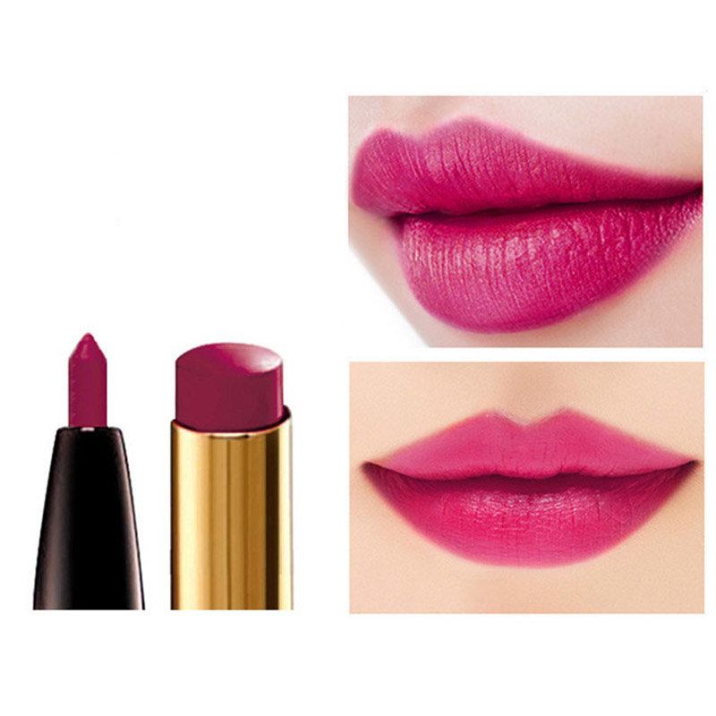 2 Σε 1 Double Head Lipstick Moisturizing Smooth Lip Stick Pen Μακράς Διαρκείας Lip Liner Lip Makeup