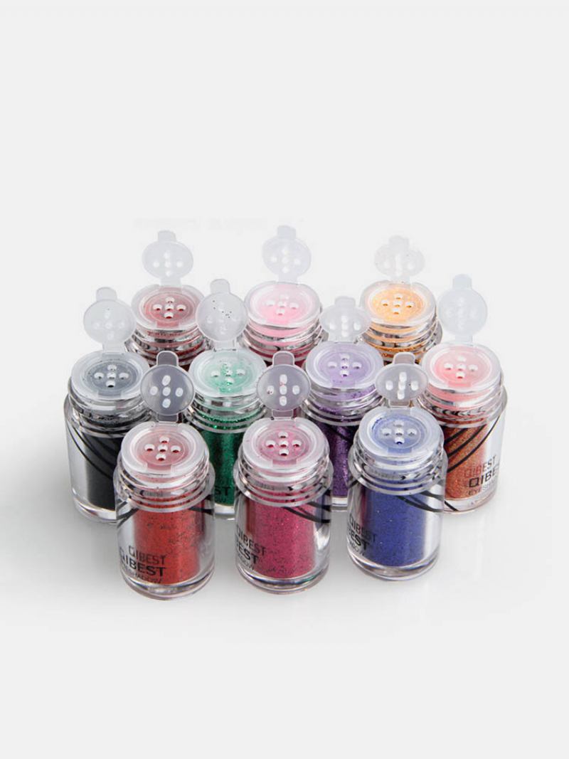 20 Colors Glitter Eyeshadow Powder Eye Glue Μακράς Διαρκείας Σετ Σκιών Ματιών Eye Cosmetic