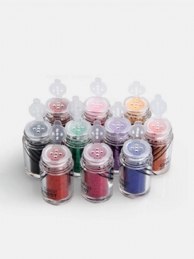 20 Colors Glitter Eyeshadow Powder Eye Glue Μακράς Διαρκείας Σετ Σκιών Ματιών Eye Cosmetic