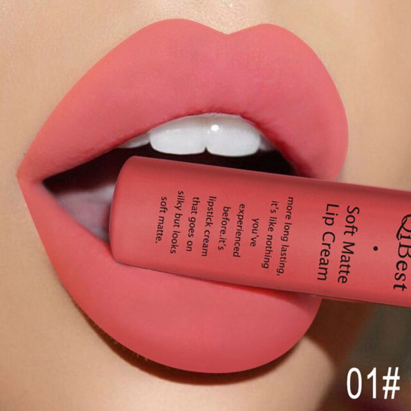 34 Χρώματα Matte Lip Gloss Nude Μεγάλης Διάρκειας Αδιάβροχο Που Δεν Ξεθωριάζει Αντικολλητικό Κύπελλο Υγρό Lip Glaze