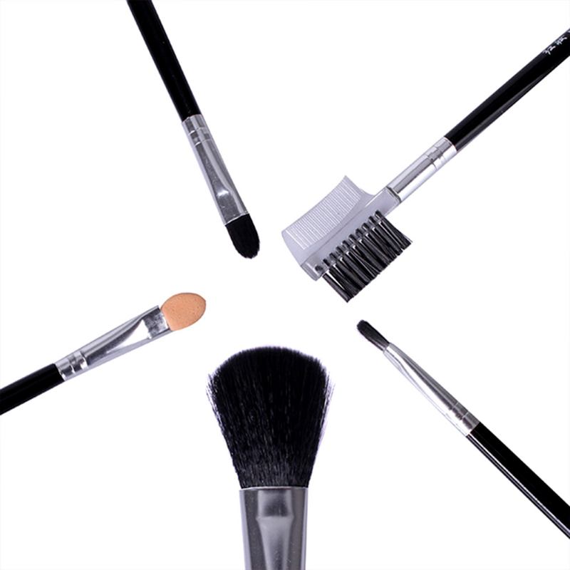 5 Σετ Σετ Πινέλων Μακιγιάζ Με Υφή Λαβή Ρουζ Foundation Brush Lips