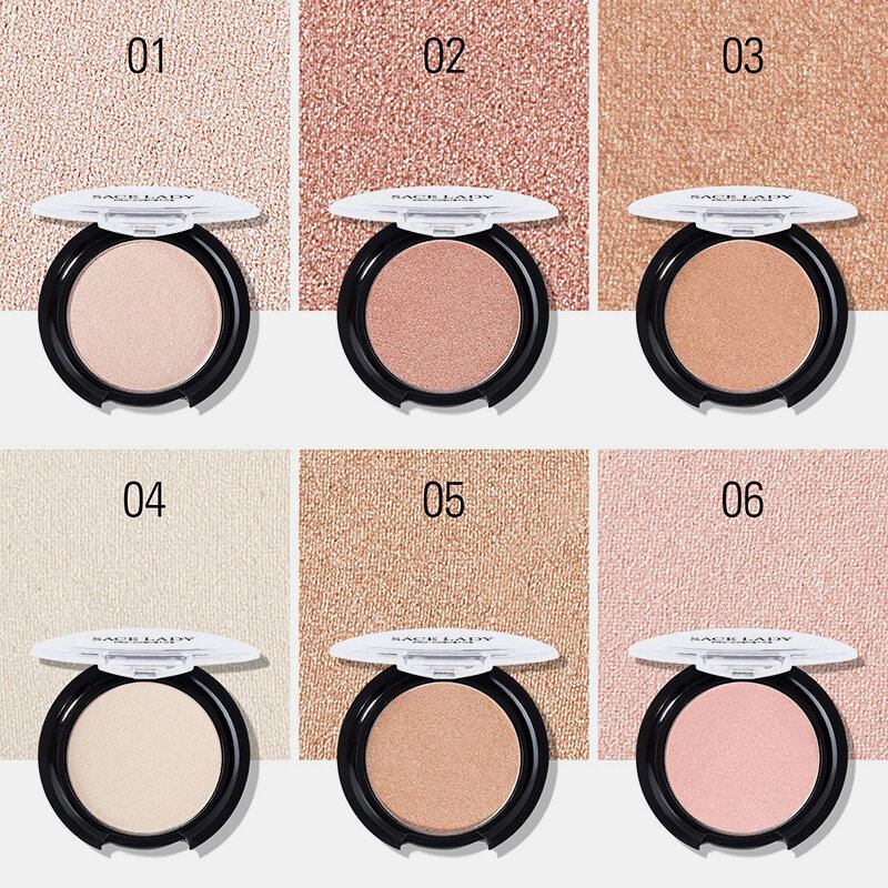 6 Χρώματα Blusher Powder Pearlescent Lasting Glow Face Contour Professional Cosmetic