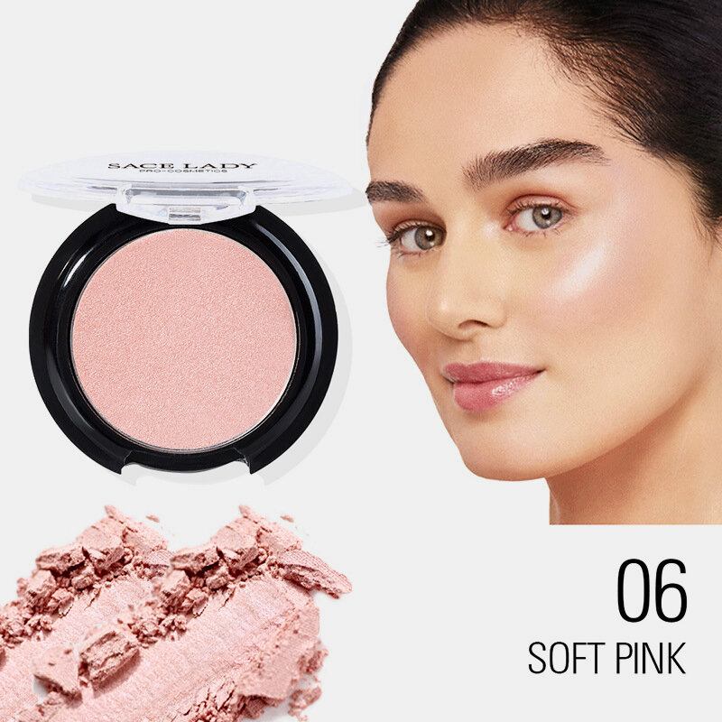 6 Χρώματα Blusher Powder Pearlescent Lasting Glow Face Contour Professional Cosmetic