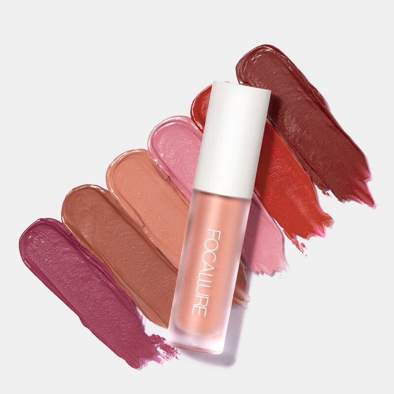 6 Χρώματα Matte Lip Gloss Μεγάλης Διάρκειας Αδιάβροχο Αντικολλητικό Κύπελλο No-fade Lip Glaze