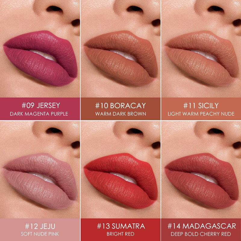 6 Χρώματα Matte Lip Gloss Μεγάλης Διάρκειας Αδιάβροχο Αντικολλητικό Κύπελλο No-fade Lip Glaze