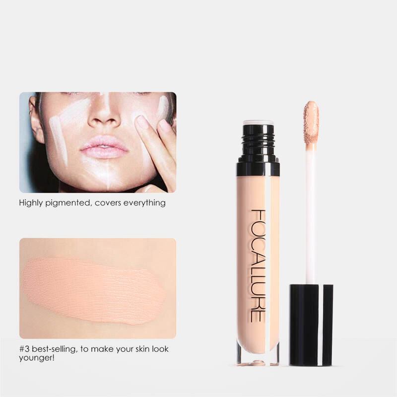 7 Χρώματα Υγρό Concealer Αδιάβροχο Μαύροι Κύκλοι Ματιών Κρέμα Πλήρους Κάλυψης