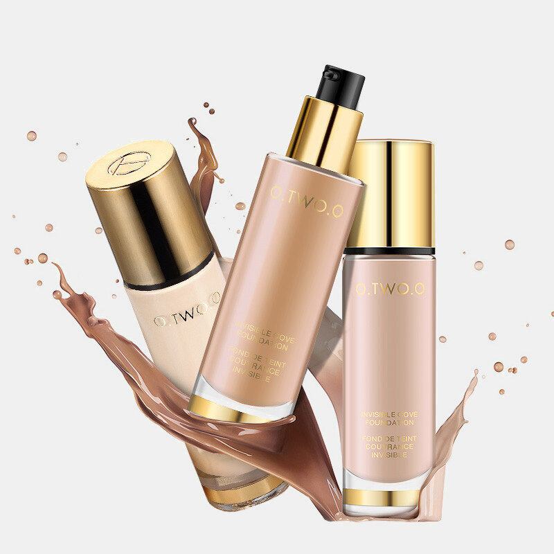 8 Colors Liquid Foundation Full Coverage Concealer Whitening Moisturizer Αδιάβροχο Μακιγιάζ Προσώπου