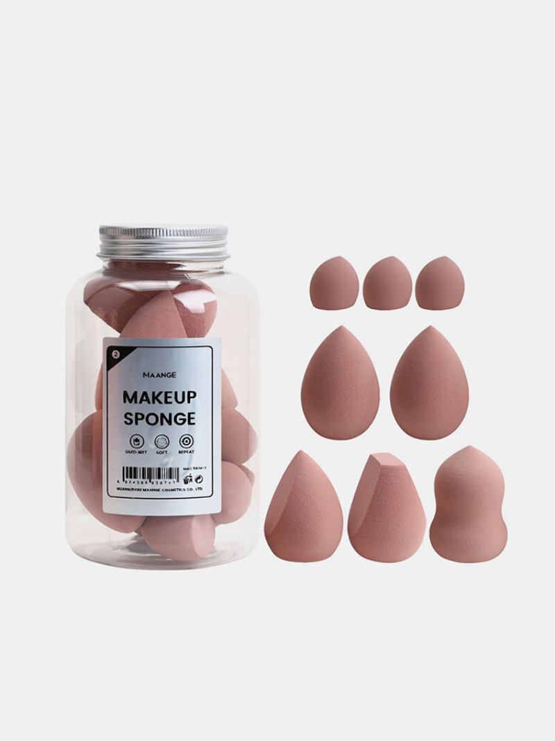 8 Τμχ/μπουκάλι Μακιγιάζ Puff Beauty Eggs Wet-dry Dual Purpose Gourd Sponge Αυγά