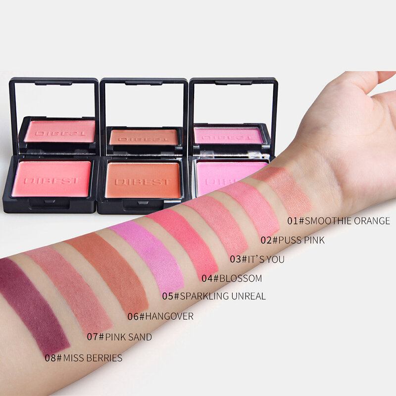 8 Χρώματα Matte Blusher Powder Natural Lasting Glow Face Contour Professional Cosmetic