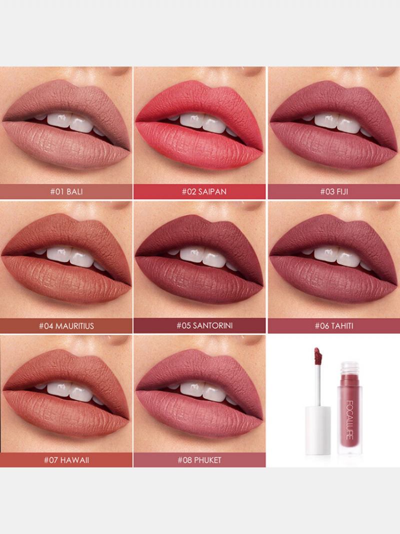 8 Χρώματα Matte Lip Glaze Αδιάβροχο Αντικολλητικό Κύπελλο Non Fade Lip Gloss