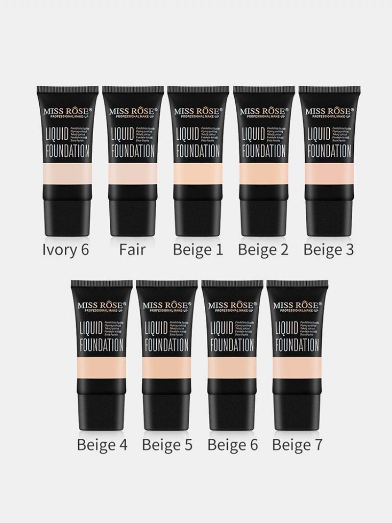 9 Colors Face Liquid Foundation Full Coverage Αδιάβροχη Κρέμα Concealer Προσώπου