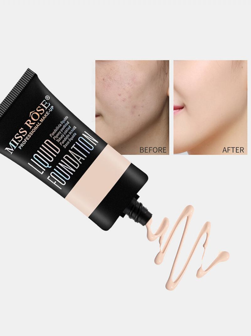 9 Colors Face Liquid Foundation Full Coverage Αδιάβροχη Κρέμα Concealer Προσώπου