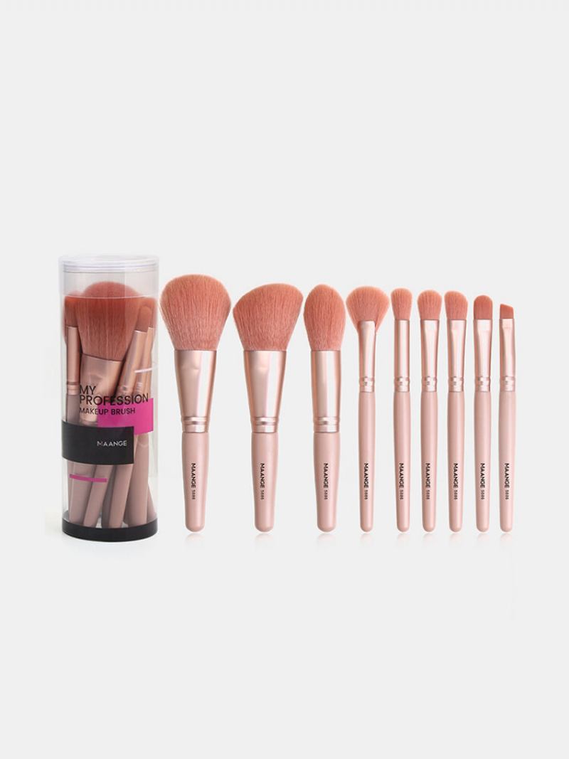 9 Τμχ Σετ Πινέλα Μακιγιάζ Beginners Eye Shadow Blush Concealer Εργαλεία Με Κουτί Πινέλου