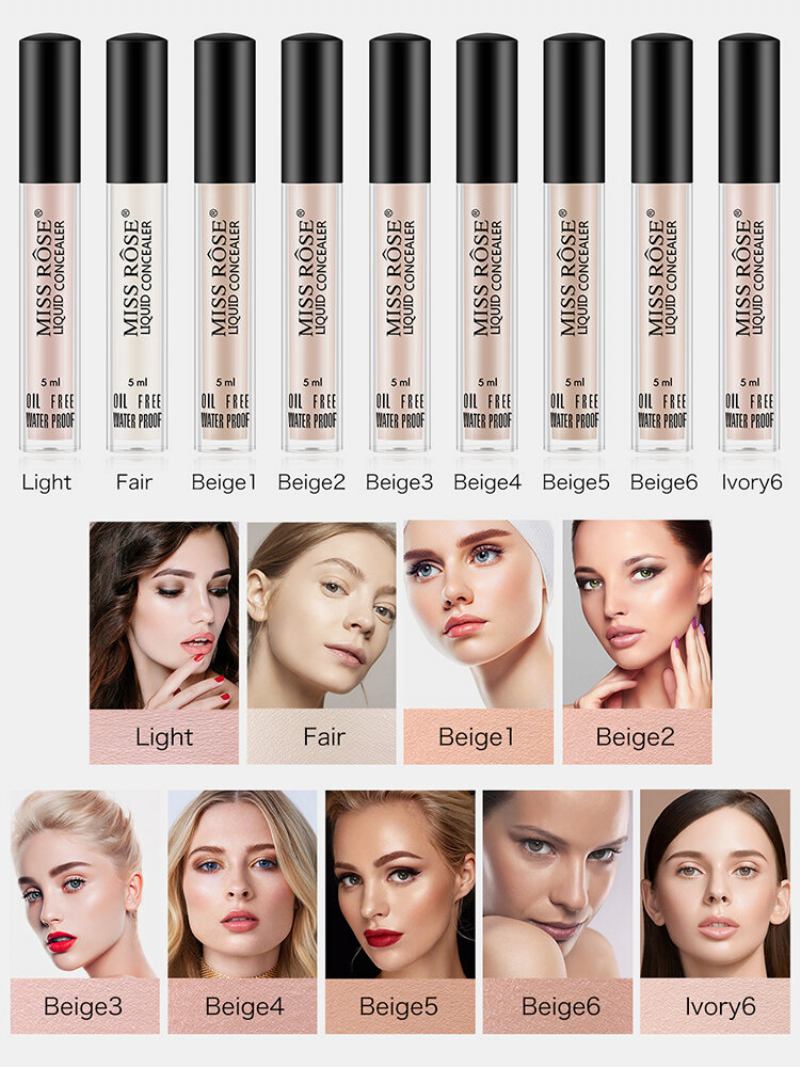 9 Χρώματα Face Contour Makeup Concealer Oil Control Waterproof Full Coverage Liquid Foundation