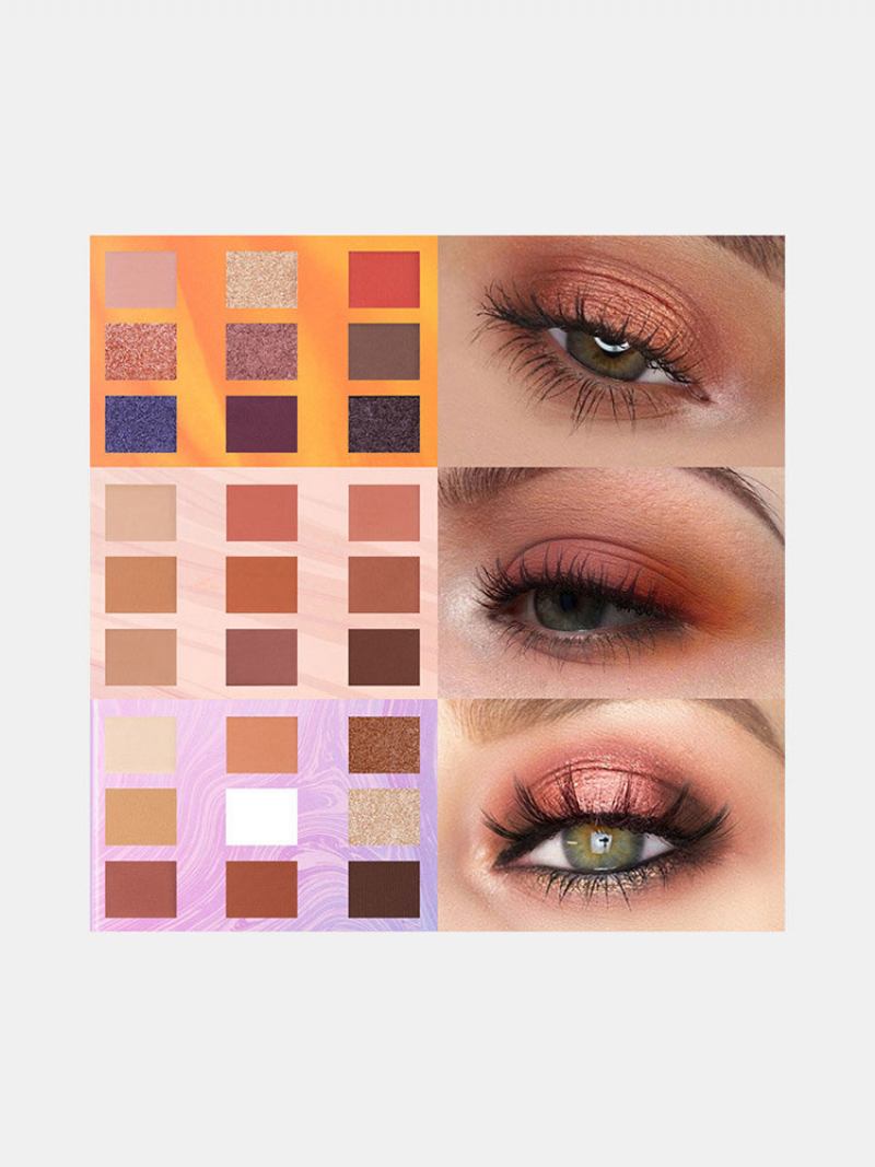 9 Χρώματα Sunflower Matte Eyeshadow Palette Waterproof Nude Pigmented Shining Eye Makeup