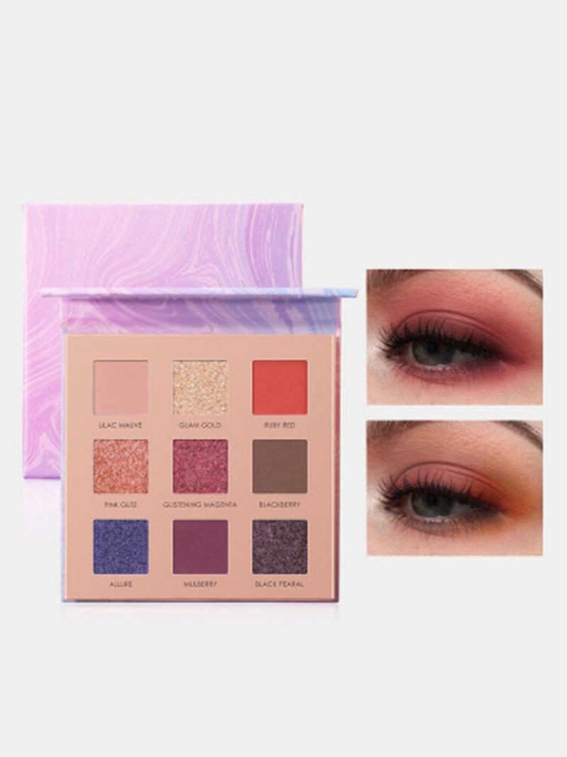 9 Χρώματα Sunflower Matte Eyeshadow Palette Waterproof Nude Pigmented Shining Eye Makeup