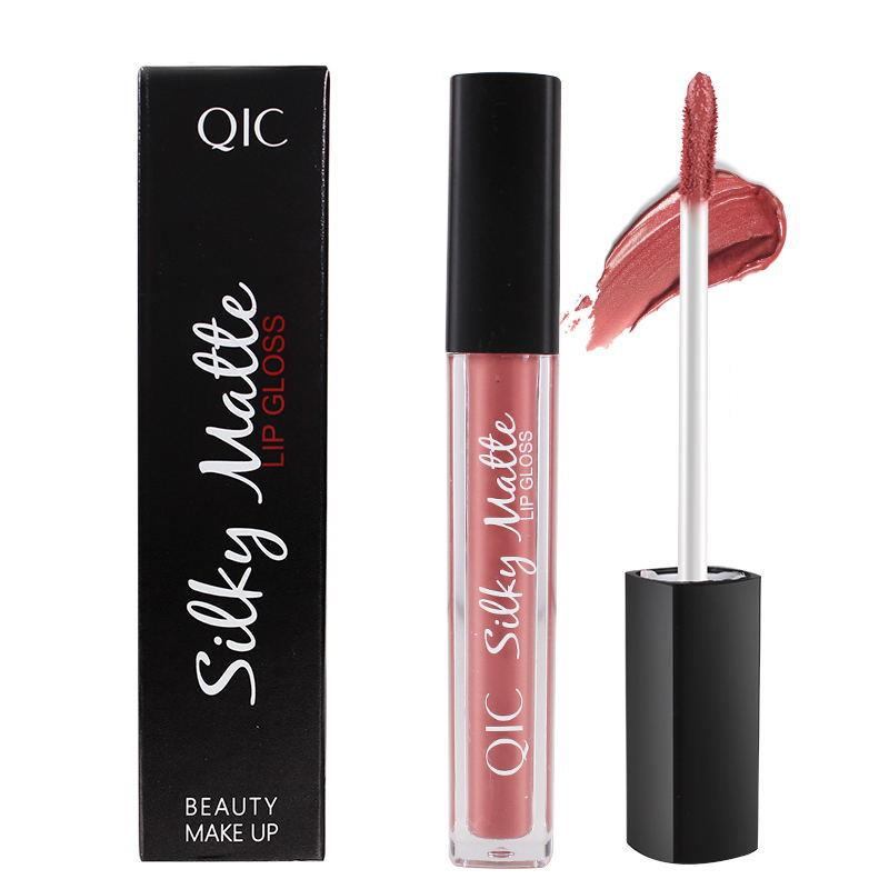 Αδιάβροχο Matte Velvet Liquid Lip Gloss Μακράς Διαρκείας 12 Χρωμάτων Lips For Women