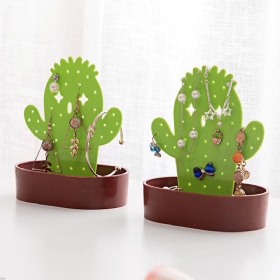 Βάση Κοσμημάτων Από Ρητίνη Cactus Multifunctional Display Κοσμήματα Κρεμαστά Σκουλαρίκια Κολιέ Δίσκος