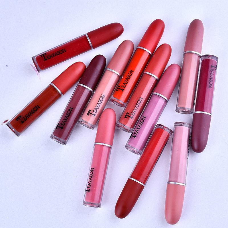 Bullet Head Matte Lipgloss Αδιάβροχο Velvet Liquid Lipstick Μεγάλης Διάρκειας Lip Gloss Lip Makeup