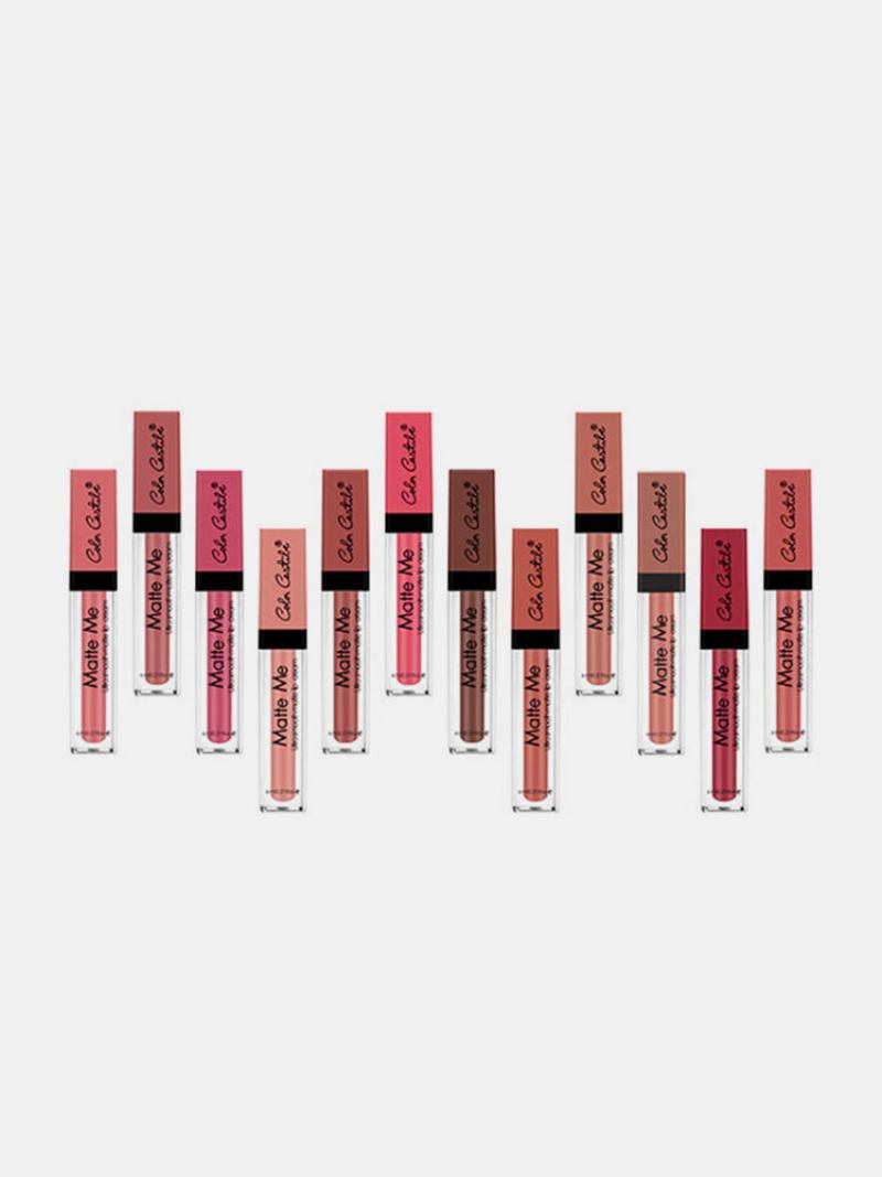 Color Castle Αδιάβροχο Velvet Matte Me Liquid Lipstick Lip Gloss Pigment Μεγάλης Διάρκειας