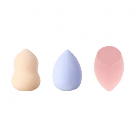 Cosmetic Sponge Egg Dry And Wet Gourd Puff Egg With Egg Ράφι 3τμχ Κουτί Δώρου